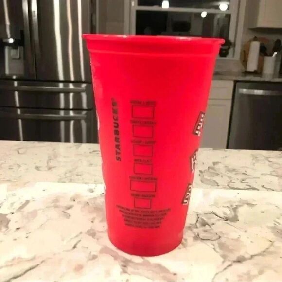 Starbucks Reusable Christmas16 Ounce Plastic Holiday To Go Cup BPA Free 16 oz - Picture 6 of 8
